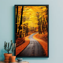 Autumn Forest Trail Art Print - Realistic Landscape Painting - Fall Home Wall Decor - Perfect To Gift Landscape Lovers