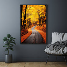Autumn Forest Trail Art Print - Realistic Landscape Painting - Fall Home Wall Decor - Perfect To Gift Landscape Lovers