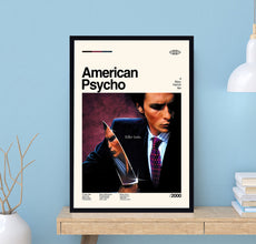 American Psycho Poster, Mary Harron, American Psycho Print, Minimalist Art, Vintage Poster, Midcentury Poster, Movie Poster, Wall Art 1729544679