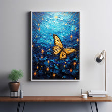 Van Gogh Print - Butterfly Poster - Butterfly Painting, Butterflies and Poppies
