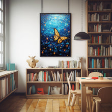 Van Gogh Print - Butterfly Poster - Butterfly Painting, Butterflies and Poppies