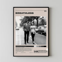 Breathless Poster, Jim McBride, Minimalist Movie Poster
