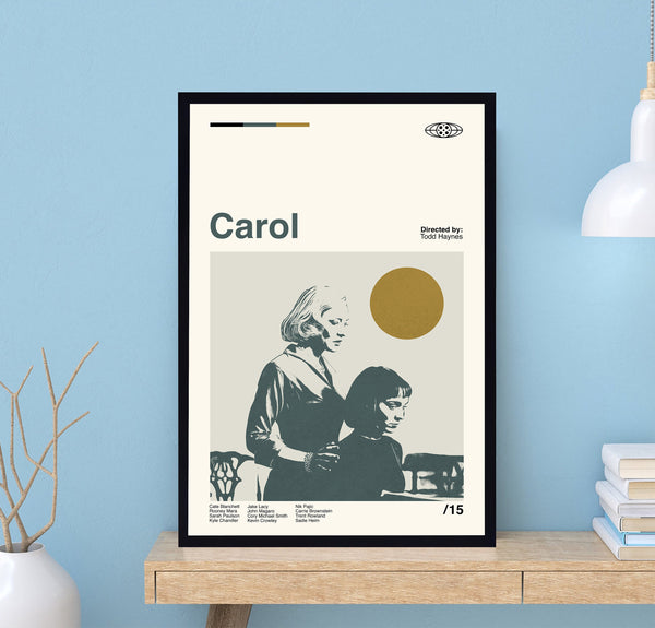 Carol Movie Poster, Carol Poster, Todd Haynes, Retro Movie Poster
