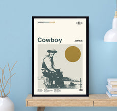 Cowboy Movie, Cowboy Poster, Delmer Daves, Retro Movie Poster, Minimalist Art, Vintage Poster, Modern Art, Wall Decor, Home Decor 1700866683