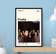 Firefly Tv Series Poster, Joss Whedon, Tv Series Poster, Midcentury Art, Minimalist Art, Movie Poster, Vintage Poster, Wall Decor 1718536468