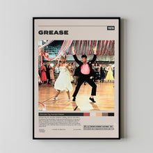Grease Poster, Randal Kleiser, Minimalist Movie Poster,
