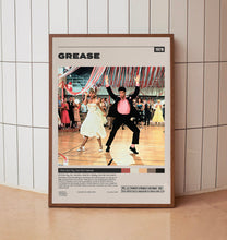 Grease Poster, Randal Kleiser, Minimalist Movie Poster,