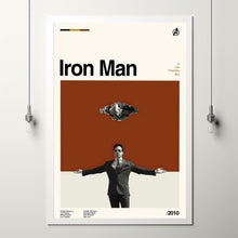 Iron Man Poster, Jon Favreau, Retro Movie Print, Modern Vintage, Movie Poster, Minimal Movie Art, Custom Poster, Home Decor