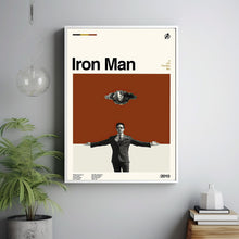 Iron Man Poster, Jon Favreau, Retro Movie Print, Modern Vintage, Movie Poster, Minimal Movie Art, Custom Poster, Home Decor