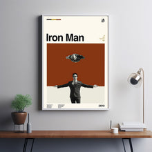 Iron Man Poster, Jon Favreau, Retro Movie Print, Modern Vintage, Movie Poster, Minimal Movie Art, Custom Poster, Home Decor