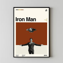 Iron Man Poster, Jon Favreau, Retro Movie Print, Modern Vintage, Movie Poster, Minimal Movie Art, Custom Poster, Home Decor