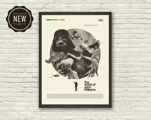 JOHN WILLIAMS Inspired Art Print Poster - 18 x 24 Lithograph