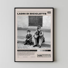 Ladri di biciclette, Vittorio De Sica, Minimalist Movie Poster