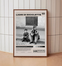 Ladri di biciclette, Vittorio De Sica, Minimalist Movie Poster