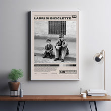 Ladri di biciclette, Vittorio De Sica, Minimalist Movie Poster