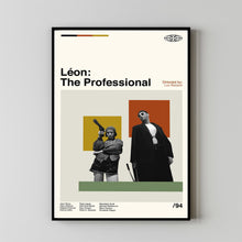 Leon Movie - Leon The Professional Poster - Movie Poster - Retro Modern Art - Minimalist Art - Midcentury Art - Vintage Poster - Wall Decor