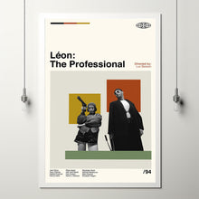 Leon Movie - Leon The Professional Poster - Movie Poster - Retro Modern Art - Minimalist Art - Midcentury Art - Vintage Poster - Wall Decor