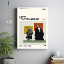 Leon Movie - Leon The Professional Poster - Movie Poster - Retro Modern Art - Minimalist Art - Midcentury Art - Vintage Poster - Wall Decor