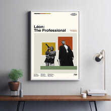 Leon Movie - Leon The Professional Poster - Movie Poster - Retro Modern Art - Minimalist Art - Midcentury Art - Vintage Poster - Wall Decor