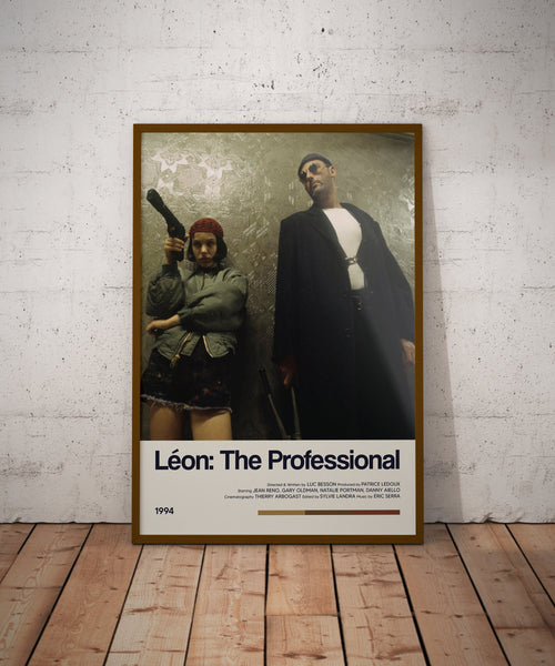 Leon The Professional Poster - Retro Movie Poster Print - Wall Art