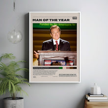 Man of the Year Poster, Barry Levinson, Minimalist Movie Poster, Vintage Retro Art