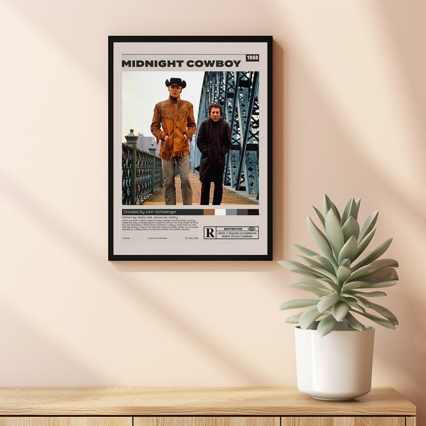 Midnight Cowboy Poster, John Schlesinger, Fritz Lang, Minimalist