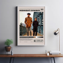 Midnight Cowboy Poster, John Schlesinger, Fritz Lang, Minimalist Movie Poster