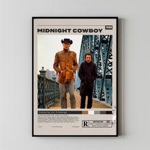 Midnight Cowboy, John Schlesinger, Minimalist Movie Poster, Vintage Retro ArtMovie Poster