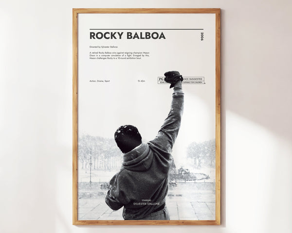 rocky balboa poster framed