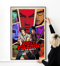 Scott Pilgrim vs. the World Movie Poster High Quality Print Photo Wall Art Canvas Cloth Multi size 1549844091