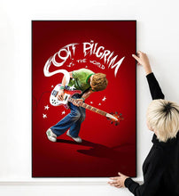 Scott Pilgrim vs. the World Movie Poster High Quality Print Photo Wall Art Canvas Cloth Multi size 1549844091