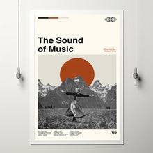 The Sound Of Music Retro Movie - Movie Poster - Retro Modern Art - Minimalist Art - Midcentury Art - Vintage Poster - Wall Decor