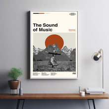 The Sound Of Music Retro Movie - Movie Poster - Retro Modern Art - Minimalist Art - Midcentury Art - Vintage Poster - Wall Decor