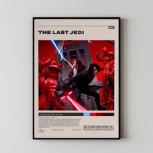 The Last Jedi Star Wars Poster, Rian Johnson, Minimalist Movie Poster