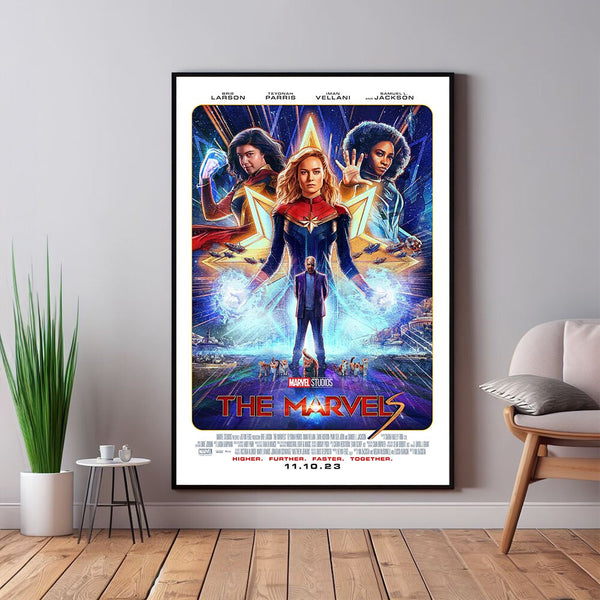 framed marvel movie posters
