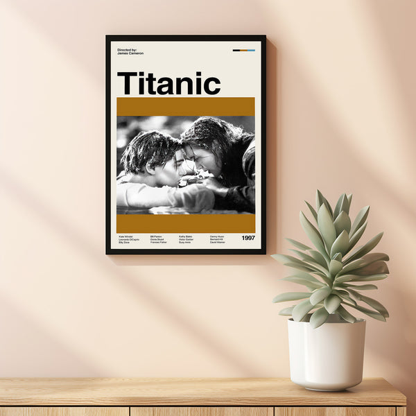 Titanic Retro Poster, Titanic Movie Poster, Billy Zane Film, Retro