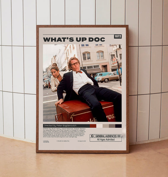What's Up Doc Poster, Peter Bogdanovich, Minimalist Movie Poster ...