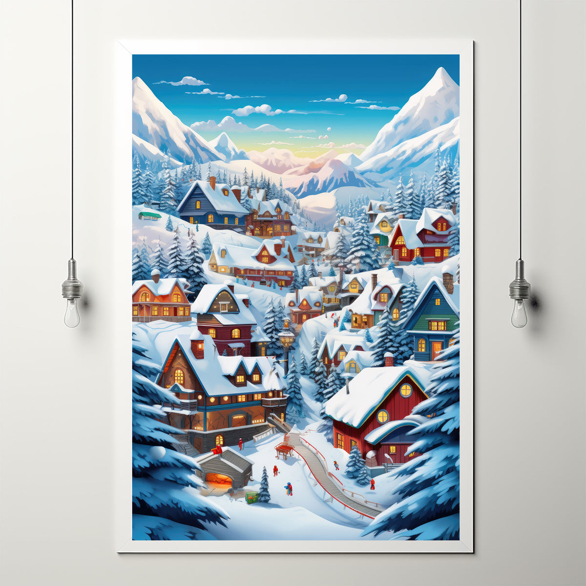 Embrace the Warmth of the Season with Christmas Wall Art: A Winter Poster with a Twist