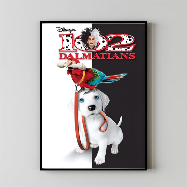 102 Dalmatians (2000) Movie Poster, Home Decor, Live Room Wall Art DS09