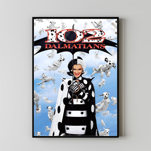 102 Dalmatians (2000) Movie Poster, Home Decor, Live Room Wall Art DS11