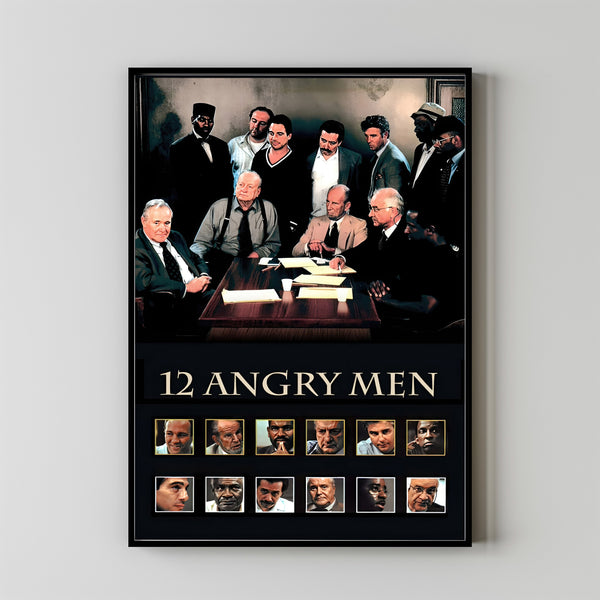 12 Angry Men Alternative Film Movie Print Wall Art Poster