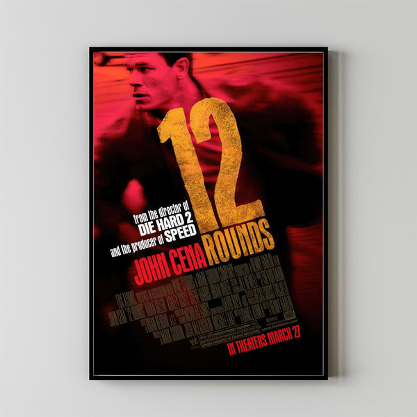 12 Rounds (2009) Movie Poster, Canvas Material Gift, Home Decor, Live Room Wall Art DS10