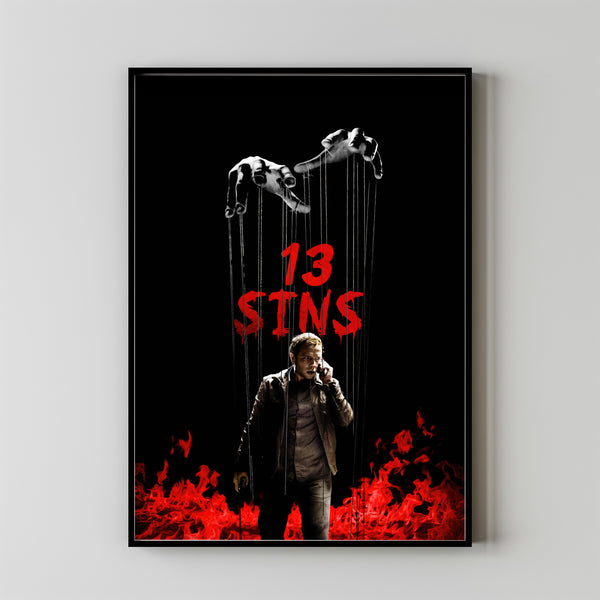 13 Sins (2014) Movie Poster, Canvas Material Gift, Home Decor, Live Room Wall Art DS04