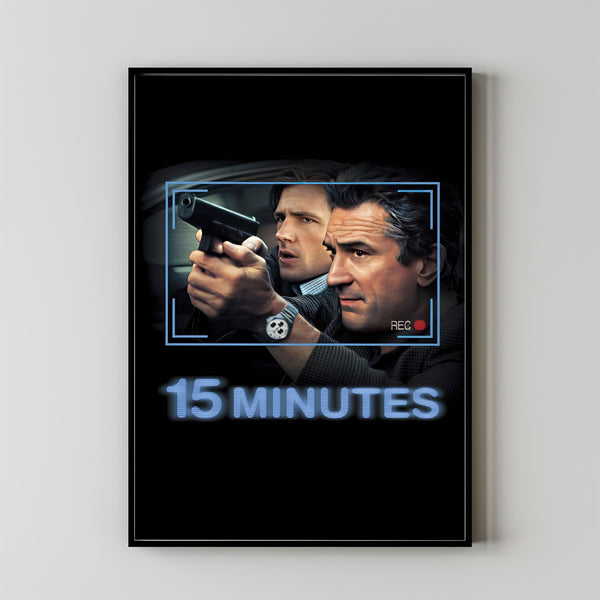15 Minutes (2001) Movie Poster, Canvas Material Gift, Home Decor, Live Room Wall Art DS08