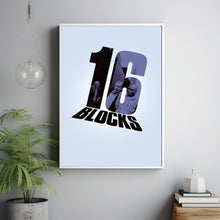 16 Blocks (2006) Movie Poster, Home Decor, Live Room Wall Art DS03