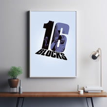 16 Blocks (2006) Movie Poster, Home Decor, Live Room Wall Art DS03