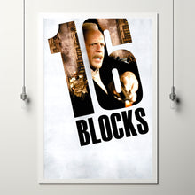 16 Blocks (2006) Movie Poster, Home Decor, Live Room Wall Art DS09