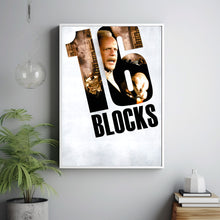 16 Blocks (2006) Movie Poster, Home Decor, Live Room Wall Art DS09