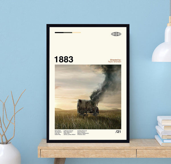 1883 Tv series Poster, 1883 Poster, Taylor Sheridan, Movie Poster, Modern Art, Retro Poster, Minimalist Art, Vintage Poster, Wall Decor 1729499345