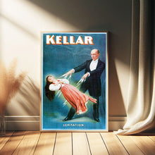 1897 Kellar the Magician Decapitation Illusion Vintage Style Magic Poster, Room Decor, Home Decor, Art Poster for Gift 1588165472